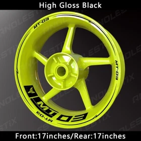 Reflective Motorcycle Wheel Sticker Rim Tape Decals Fits For YAMAHA MT03