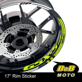 PURPLE 17" Rim Stickers Decals Custom AA02 For Suzuki GSXS 750 15-20 16 17 18 19