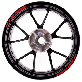 For Yamaha FZ10 MT10 MT-10 Stripes Rim Stickers 17 inch Edge Tape White