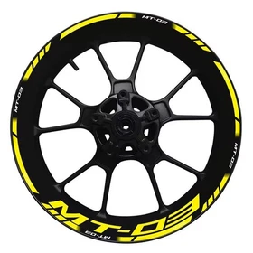 For Yamaha MT-03 wheel hub decal decoration set reflective waterproof stickers