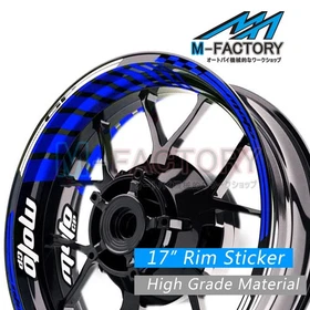 Racing 17 Inch Blue Rim Stickers AA02 For Ducati Monster 1000 03-05 03 04 05