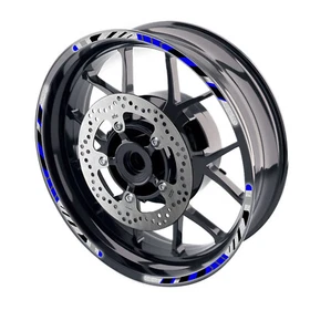 Blue 17" Wheel Rim Reflective Stickers SH17 For Yamaha FZ09 MT-09 18 19 20 21