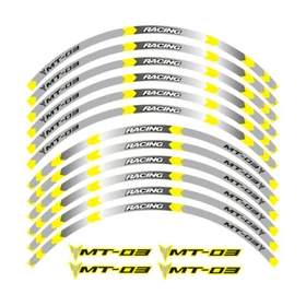 Motorcycle Rim Wheel Sticker Reflective Stripe Tape For Yamaha MT-03 MT03
