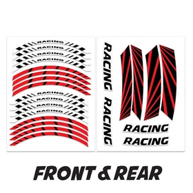 TTIN 17'' Rim Wheel Stickers Decal Kit For Kawasaki Ninja 650R 06-21 20 19 18 17