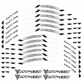 FOR YAMAHA MT-03 MOTORCYCLE RIM "17 STRIPES WHEEL DECALS TAPE STICKERS