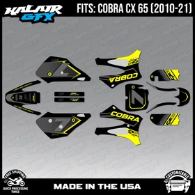 Graphics Kit for Cobra CX65 (2010-2021) CX 65 Bolt Series - Yellow
