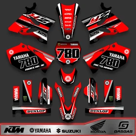 Graphics Kit Yamaha YZ250 YZ125 (2002-2014) YZ 250 YZ  125