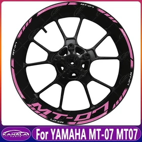 1 Sets 17" Motorcycle Front Rear Rim Reflective Stickers - For YAMAHA MT-07 MT07