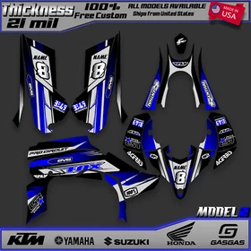 Yamaha YFZ 450R 450X Graphics decal kit stickers 2014 2016 2017 2018 2019 2022