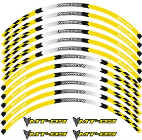 17" Rim Stripes Wheel Decals Tape Stickers For 2014-2021 YAMAHA MT-09 Tracer