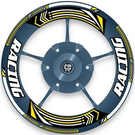 Orange Racing Decal Wheel Sticker 17 inch BP01 For Suzuki SV 650X 19 20