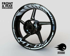 Wheel Stickers for Yamaha MT-03 MT03 Rim Tape Motorcycle Decals Graphics 17"