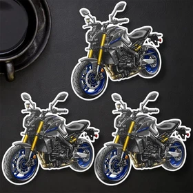 Yamaha MT-09 2021-2023 Stickers - Set of 3 Kiss-Cut Motorcycle Decals