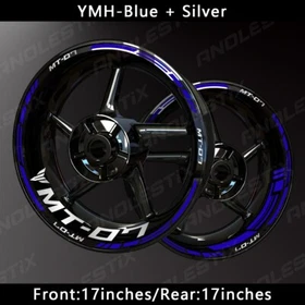 Reflective Motorcycle Wheel Sticker Rim Tape Decals Fits For YAMAHA MT07