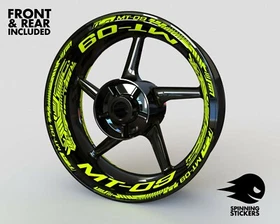 Wheel Stickers for Yamaha MT-09 MT09 Rim Tape Motorcycle Decals Graphics 17"