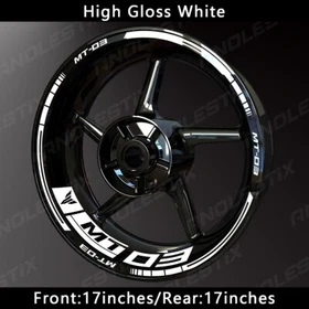 Reflective Motorcycle Wheel Sticker Rim Tape Decals Fits For YAMAHA MT03