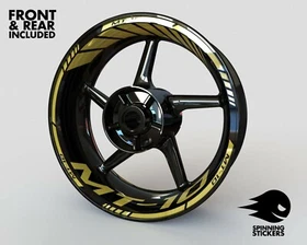 Wheel Stickers for Yamaha MT-10 MT10 Rim Tape Motorcycle Decals Graphics 17"
