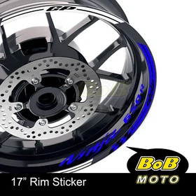 ORANGE AA01 17" Wheel Rim Decals Sticker For Kawasaki NINJA 650R 06-18 15 16 17
