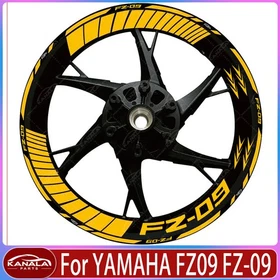 17" Front /Rear wheel decals Rim stickers Set For YAMAHA FZ09 FZ-09 motorcycle