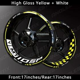 Reflective Motorcycle Wheel Sticker Rim Tape Decals Fits For YAMAHA MT10SP