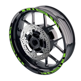 Green WILD2 Wheel Sticker 17 inch Rim For Yamaha FZ10 MT-10 18 19 20 21