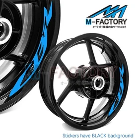 Wheel Decal 17'' Rim Sticker Tape Set For Honda CBR650R CBR650F