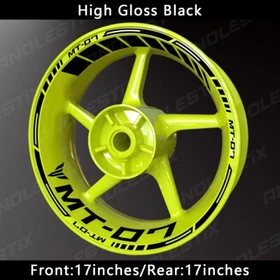 Reflective Motorcycle Wheel Sticker Rim Tape Decals Fits For YAMAHA MT07