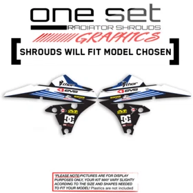YAMAHA RAD SHROUDS YZF YZ FX WR TTR 450 250 230 RIDGELINE GRAPHIC DECAL KIT