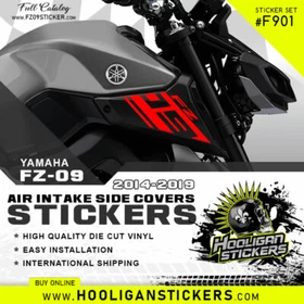 Yamaha FZ-09 air intake side cover sticker set [F901]