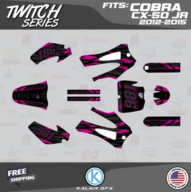 Graphics Kit for Cobra CX50 JR (2012-2015) Twitch Series - Magenta