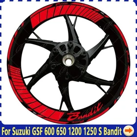 17" Front+Rear Wheel Hub Decal Rim Decoration Reflective For Suzuki GSF Bandit