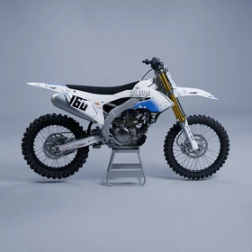 Black Ice - Yamaha YZ125 YZ250 YZ250F YZ450F Full Graphics Kit Custom Decals