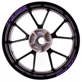 For Yamaha FZ10 MT10 MT-10 Stripes Rim Stickers 17 inch Edge Tape White