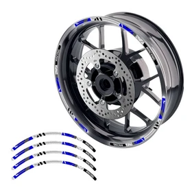 Blue 17" Rim Reflective Wheel Stickers SH26 For Suzuki SV 650X 19 20
