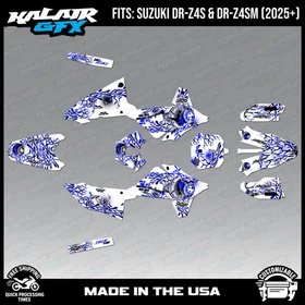 Graphics Kit for Suzuki DR-Z4S DR-Z4SM DRZ4SM 2025 2026 Core-BLUE-SHIFT