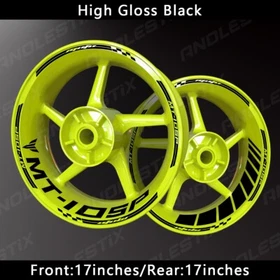 Reflective Motorcycle Wheel Sticker Rim Tape Decals Fits For YAMAHA MT10SP