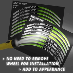 Retroreflective Rim Strips Decal Sticker SH18 For Ducati 1299 Panigale 2015-2019