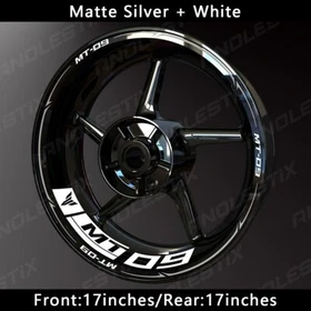 Reflective Motorcycle Wheel Sticker Rim Tape Decals Fits For YAMAHA MT09