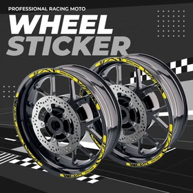 Blue 17'' Rim Wheel Sticker Decal Strip Tape W01B For Honda CB 919 Hornet 900