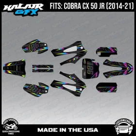 Graphics Kit for COBRA CX50 JR 2014-2021 Twitch Series - Rainbow