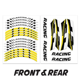 ZZDX 17'' Rim Wheel Stickers Decal Kit For Yamaha FJ09 MT-09 Tracer 18-20 19