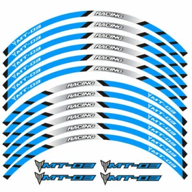 17 inch CUSTOM RIM STRIPES WHEEL DECAL TAPE STICKER KIT FOR Yamaha MT-03