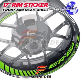 17 inch Rim Sticker Letters Decal For Kawasaki ER6N 08-10 11 12 13 14 15 16 17