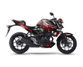 Complete Graphic Kit Decal Sticker "RIOT" For Yamaha MT03 MT-03 2015-2023