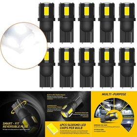 2/4x H4 9003 HB2 6500K Super White CSP LED Headlight Bulb High Low Beam Canbus