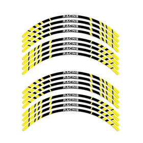 Yellow STRIPE2 17 inch Edge Rim Sticker For Kawasaki VULCAN S 650 EN650 16 17 18