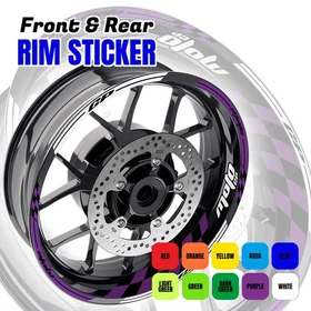 For Honda CBR650R 19-24 23 22 21 20 GP02 Rim Wheel Stickers Decal 17 inch Blue