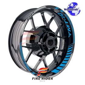 Aqua Blue Wheel Rim Sticker Model Kit For Yamaha 17 inch Wheel Motorcycles