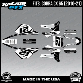 Graphics Kit for Cobra CX65 (2010-2021) CX 65 OG Crew Series - White