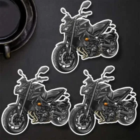 Yamaha MT-09 2017-2020 Stickers - Set of 3 Kiss-Cut Motorcycle Decals